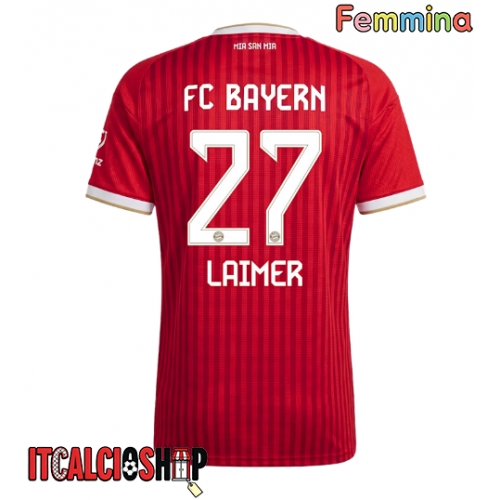 Bayern Munich Konrad Laimer #27 Prima Maglia Femmina 2026-27 Manica Corta